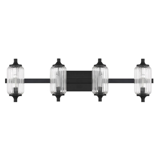 Savoy House 8-3024-4-BK Four Light Bathroom Vanity, Matte Black (2)