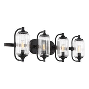 Savoy House 8-3024-4-BK Four Light Bathroom Vanity, Matte Black (4)