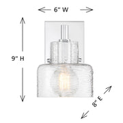 Savoy House 9-1030-1-11 One Light Wall Sconce, Chrome (6)