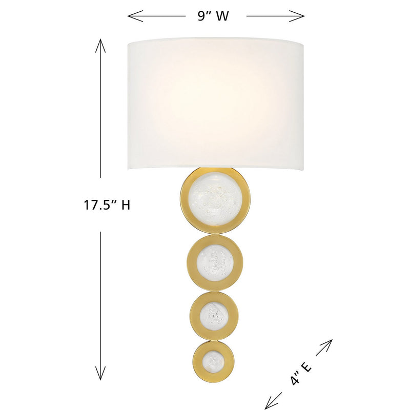 Savoy House 9-1032-1-322 LED Wall Sconce, Warm Brass (6)