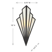 Savoy House 9-1037-1-89 LED Wall Sconce, Matte Black (6)