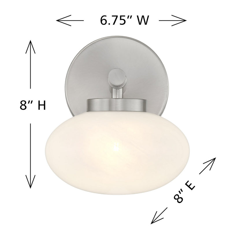 Savoy House 9-1050-1-SN One Light Wall Sconce, Satin Nickel (6)