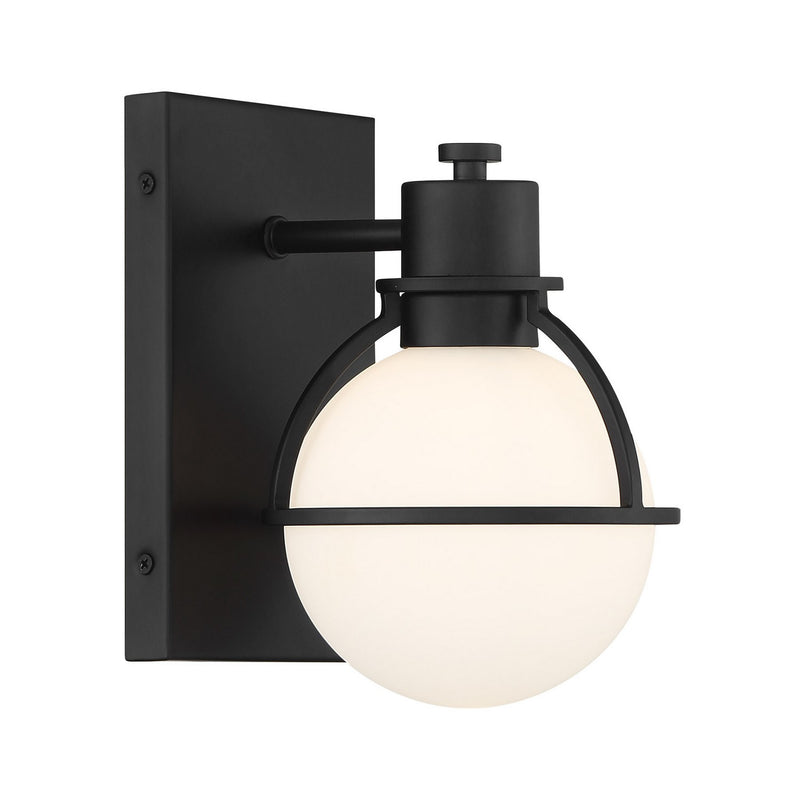 Savoy House 9-1060-1-BK One Light Wall Sconce, Matte Black (4)
