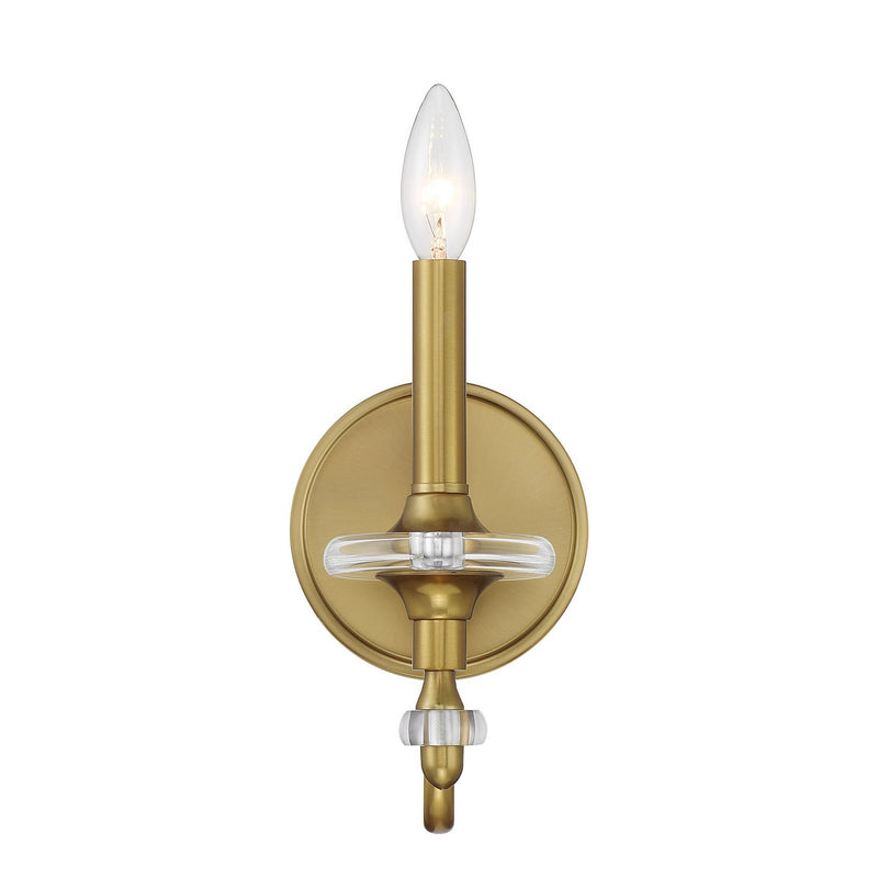 Savoy House 9-1360-1-322 One Light Wall Sconce, Warm Brass (3)