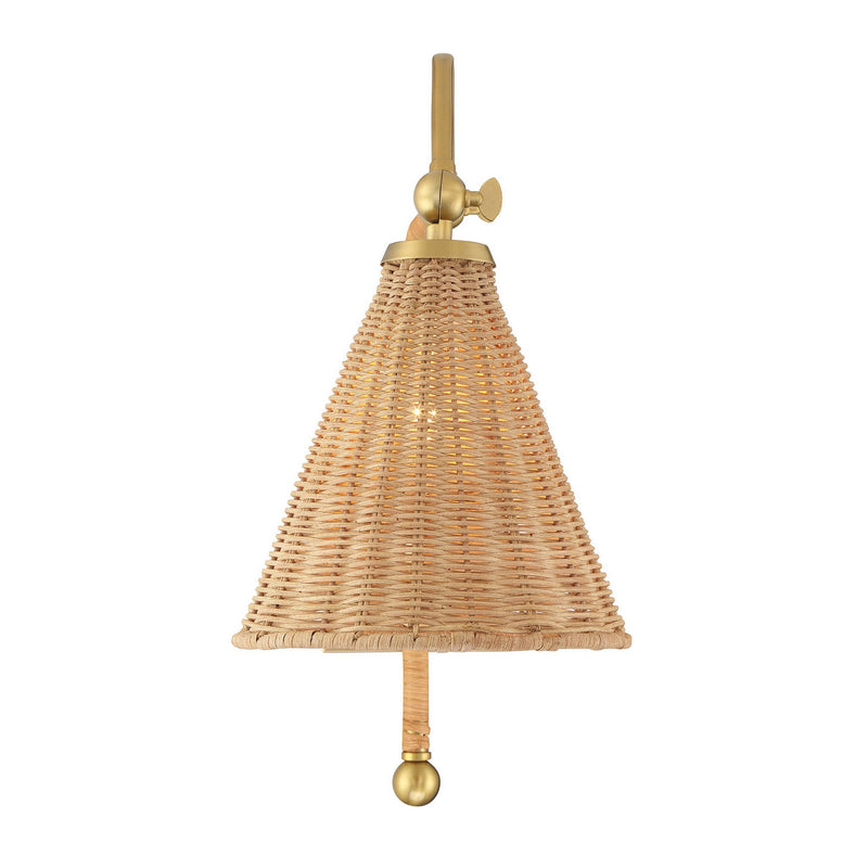 Savoy House 9-1499-1-322 One Light Wall Sconce, Warm Brass (3)