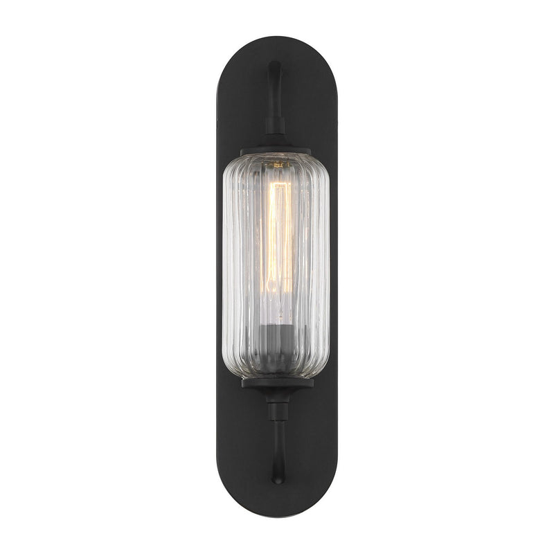 Savoy House 9-3024-1-BK One Light Wall Sconce, Matte Black (3)