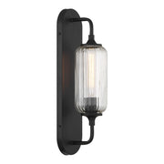 Savoy House 9-3024-1-BK One Light Wall Sconce, Matte Black (4)