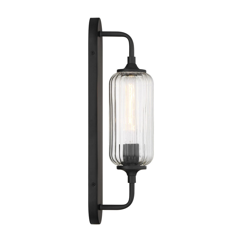 Savoy House 9-3024-1-BK One Light Wall Sconce, Matte Black (5)