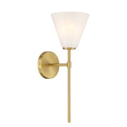 Savoy House 9-4010-1-322 One Light Wall Sconce, Warm Brass (4)