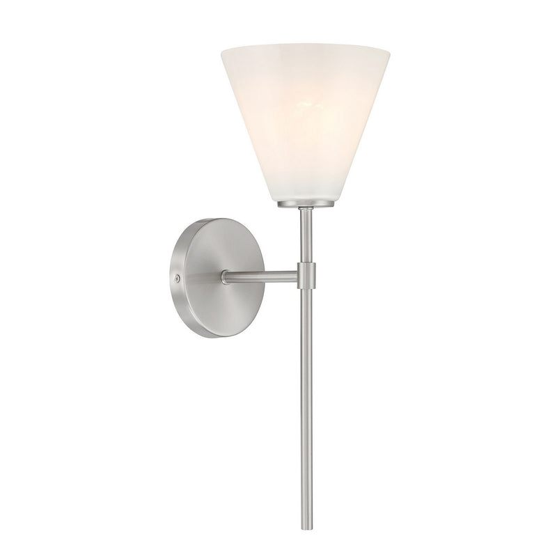 Savoy House 9-4010-1-SN One Light Wall Sconce, Satin Nickel (4)