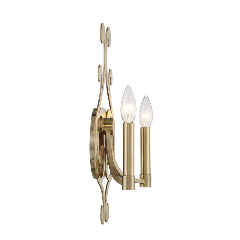 Savoy House 9-6094-2-127 Two Light Wall Sconce, Noble Brass (5)