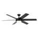 Kichler 310260SBK 60"Ceiling Fan, Satin Black (4)