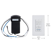 Kichler 370156 Wall Control Kit, White (2)