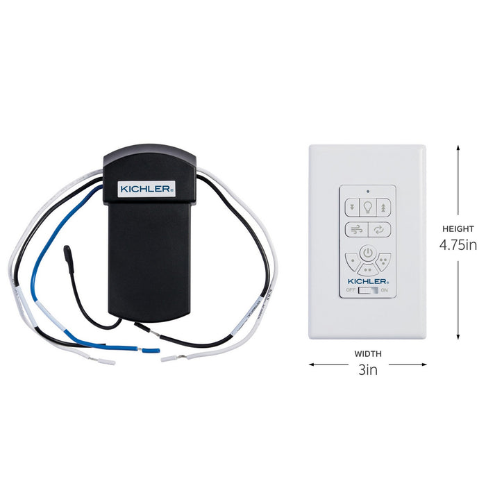 Kichler 370156 Wall Control Kit, White (2)