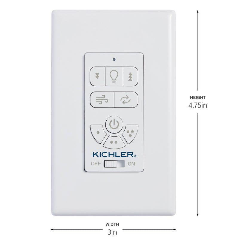 Kichler 370155 Wall Control Kit, White (2)