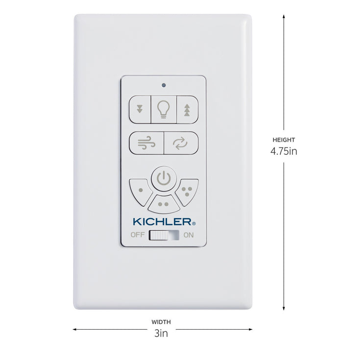 Kichler 370155 Wall Control Kit, White (2)