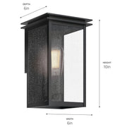 Kichler 59540BKT One Light Outdoor Wall Mount, Textured Black (5)