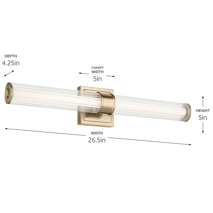 Kichler 55196CPZLED LED Linear Bath, Champagne Bronze (5)