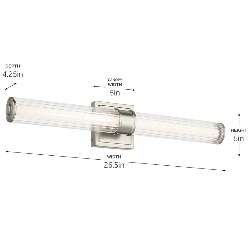 Kichler 55196NILED LED Linear Bath, Brushed Nickel (5)