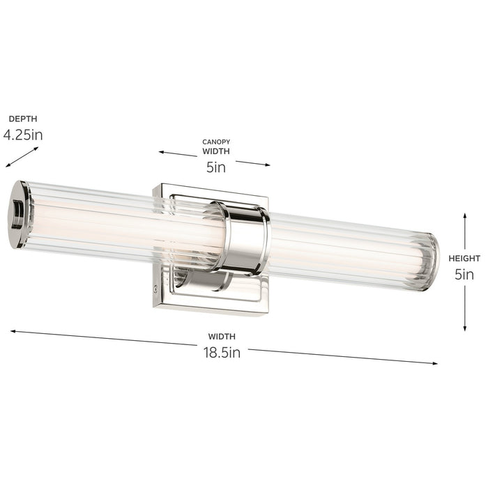 Kichler 55195PNLED LED Bath Bar, Polished Nickel (4)