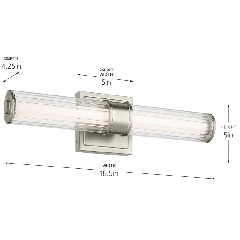 Kichler 55195NILED LED Bath Bar, Brushed Nickel (4)