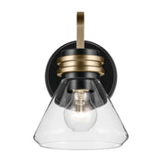 Kichler 55153BKCLR One Light Wall Sconce, Black (2)