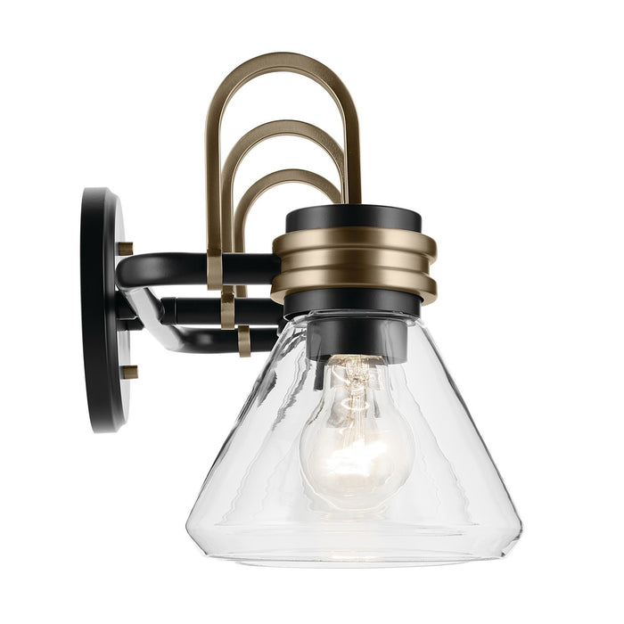 Kichler 55155BKCLR Three Light Bath, Black (3)