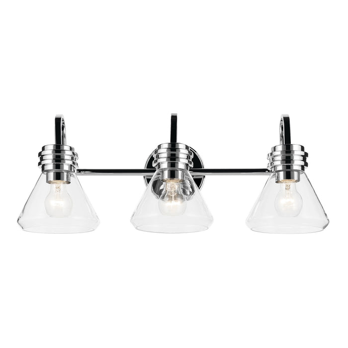 Kichler 55155CHCLR Three Light Bath, Chrome (2)