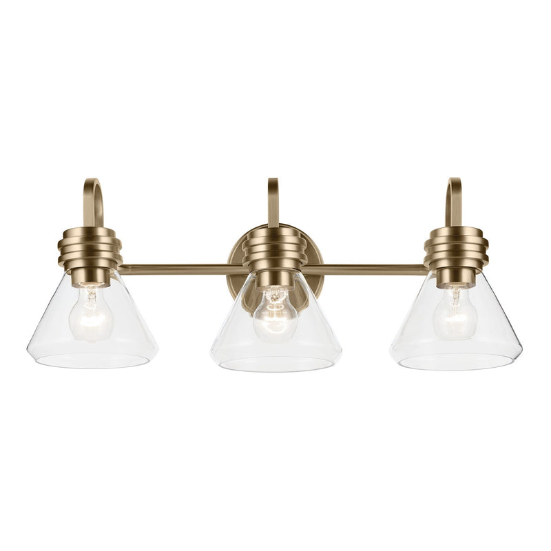 Kichler 55155CPZCLR Three Light Bath, Champagne Bronze (2)