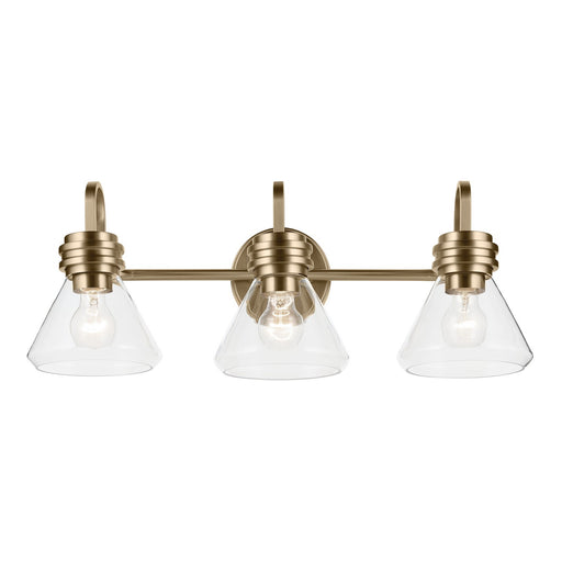 Kichler 55155CPZCLR Three Light Bath, Champagne Bronze (2)