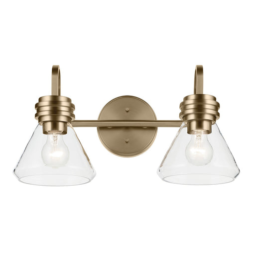 Kichler 55154CPZCLR Two Light Bath, Champagne Bronze (2)
