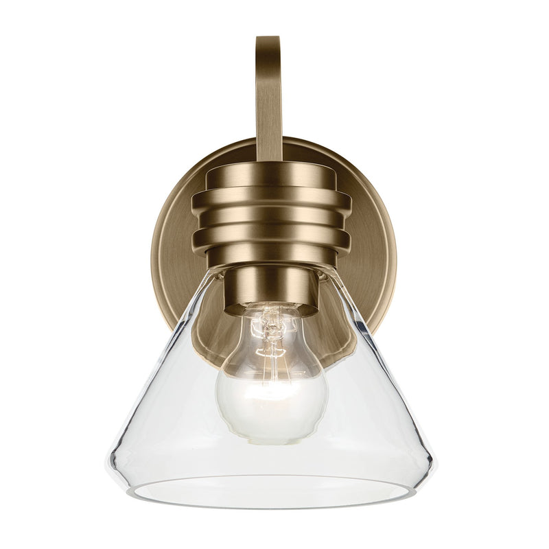 Kichler 55153CPZCLR One Light Wall Sconce, Champagne Bronze (2)