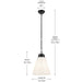Kichler 52662BK One Light Pendant, Black (5)