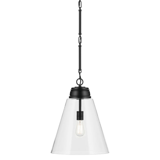 Kichler 52662BKCLR One Light Pendant, Black (2)