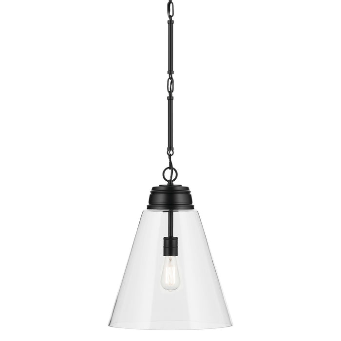 Kichler 52662BKCLR One Light Pendant, Black (2)