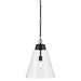 Kichler 52662BKCLR One Light Pendant, Black (2)
