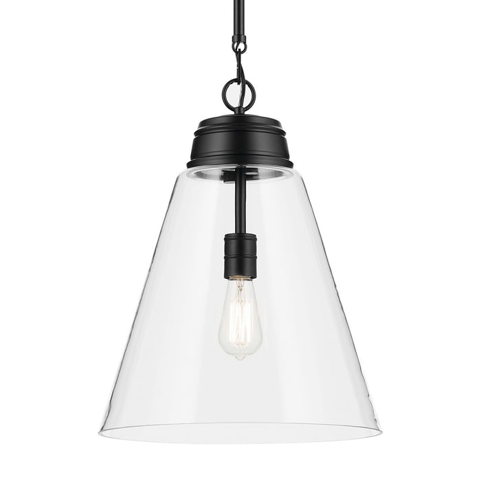 Kichler 52662BKCLR One Light Pendant, Black (3)