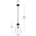 Kichler 52662BKCLR One Light Pendant, Black (5)