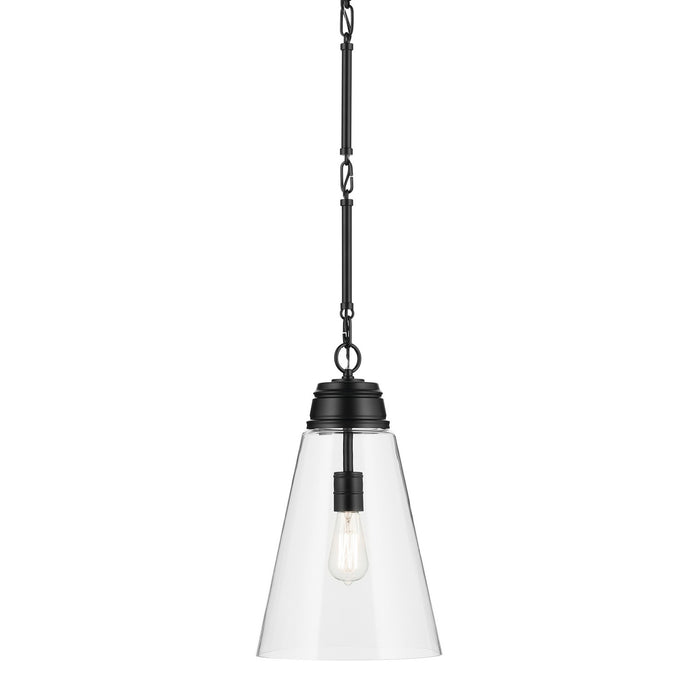 Kichler 52661BKCLR One Light Pendant, Black (4)