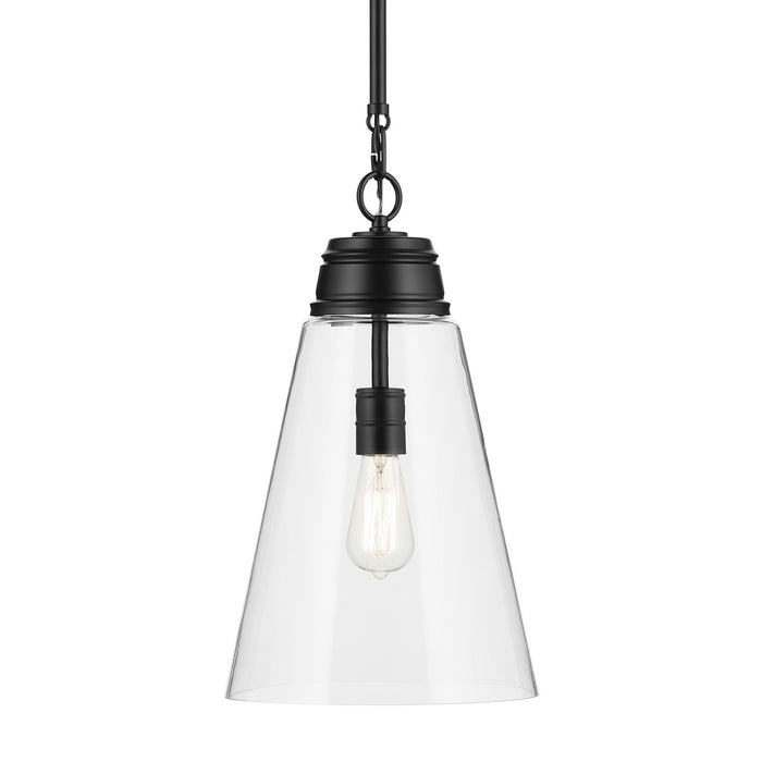 Kichler 52661BKCLR One Light Pendant, Black (5)