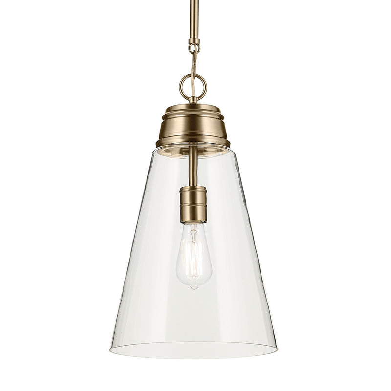 Kichler 52661CPZCLR One Light Pendant, Champagne Bronze (2)