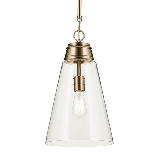 Kichler 52661CPZCLR One Light Pendant, Champagne Bronze (2)