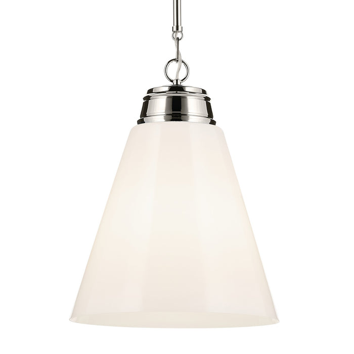 Kichler 52662PN One Light Pendant, Polished Nickel (2)