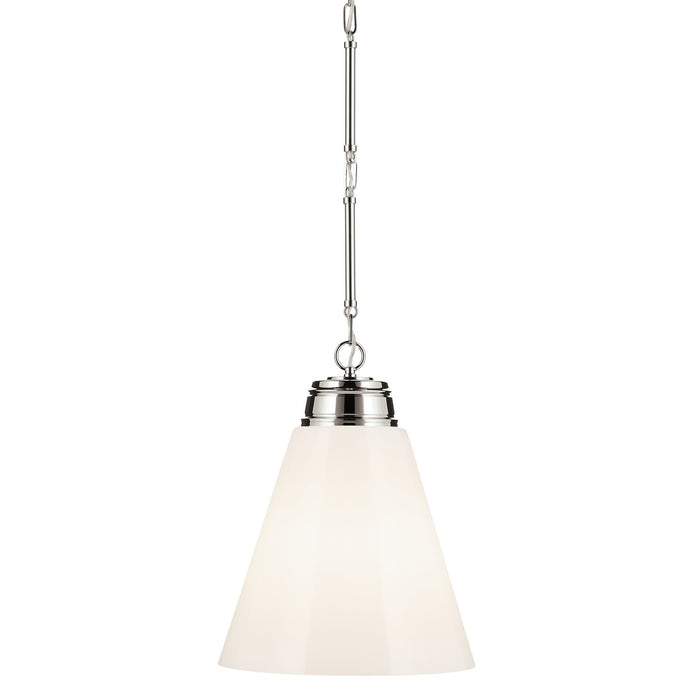 Kichler 52662PN One Light Pendant, Polished Nickel (4)