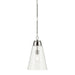 Kichler 52661PNCLR One Light Pendant, Polished Nickel (4)