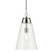 Kichler 52661PNCLR One Light Pendant, Polished Nickel (5)