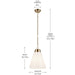 Kichler 52662CPZ One Light Pendant, Champagne Bronze (5)