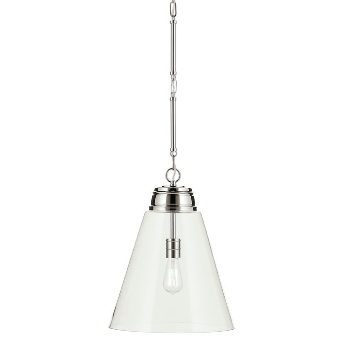 Kichler 52662PNCLR One Light Pendant, Polished Nickel (4)
