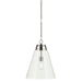 Kichler 52662PNCLR One Light Pendant, Polished Nickel (4)