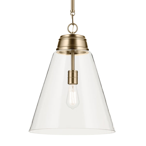 Kichler 52662CPZCLR One Light Pendant, Champagne Bronze (2)